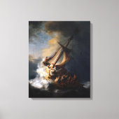 Storm over het Zee van Galilea Canvas Afdruk (Voorkant)