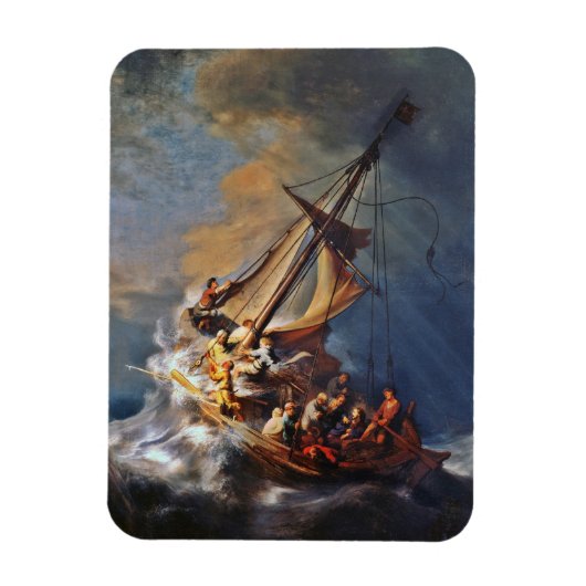 Storm over het Zee van Galilea Magneet (Verticaal)