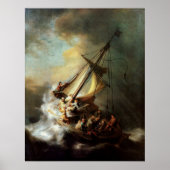 Storm over het Zee van het Poster van Galilea (Voorkant)