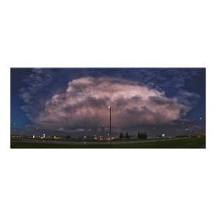Storm over Yorkton SK Foto Afdruk