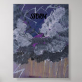 STORM POSTER DESIGN PAR L'ARTISTE PAULA REILLY. (Devant)