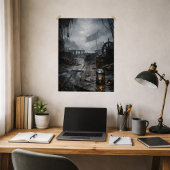 Storm Residue — Pirate Ship Aftermath Scene Poster