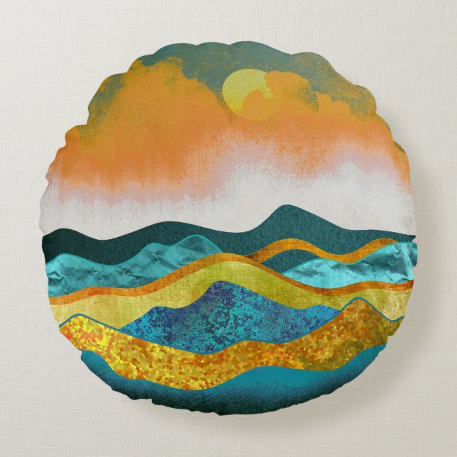 Storm Sierkussen Rond Kussen (Voorkant)