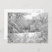 Storm sneeuw briefkaart (Voorkant / Achterkant)