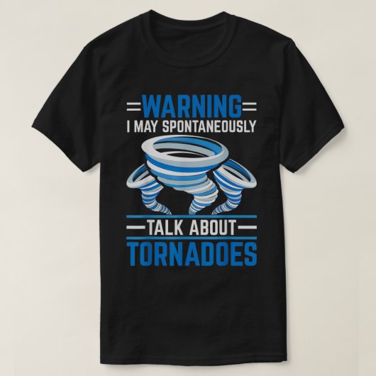 Storm Tornado Costume Apparel voor meteoroloog T-shirt (Design voorkant)