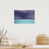 Storm van de Oceaan in Barbuda Poster (Keuken)