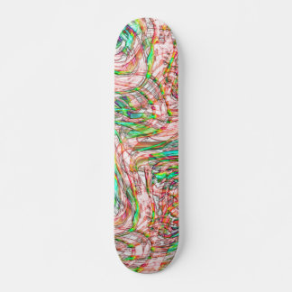 Storm van gehakte sporen skateboard