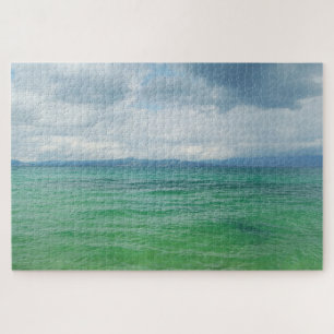 Storm van het meer van Ohrid nadert Legpuzzel