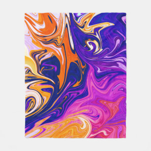 Storm voor kleuren Beste abstracte schilderij Fleece Deken