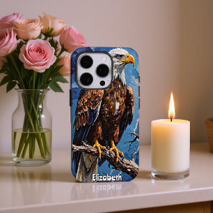 Storm Watch: adelaar op kale tak iPhone 16 Pro Hoesje