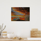 Storm woestijn poster (Keuken)