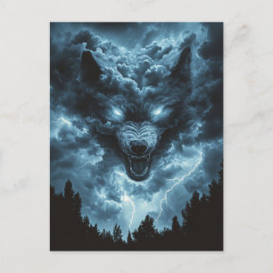 Storm Wolf Geest Briefkaart