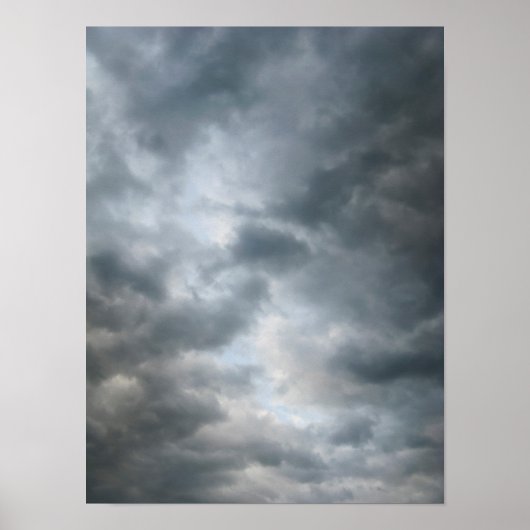 Storm wolken breken poster (Voorkant)