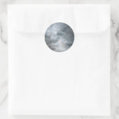 Storm wolken breken ronde sticker (Tas)