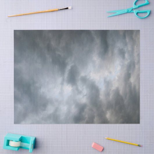 Storm wolken breken tissuepapier (Craft)