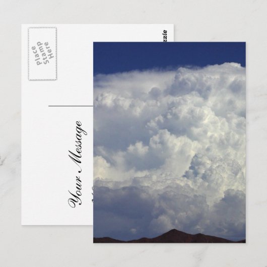 Storm wolken briefkaart (Voorkant / Achterkant)