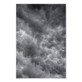 Storm wolken foto afdruk