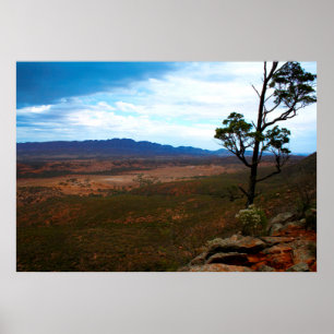 Storm wolken in de Australische Outback Poster