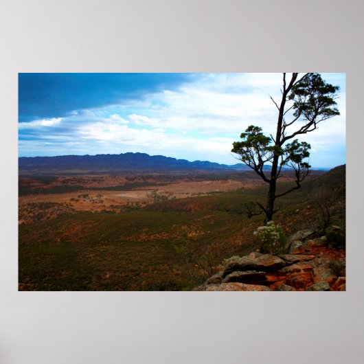 Storm wolken in de Australische Outback Poster (Voorkant)