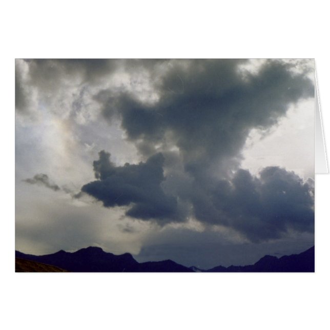 Storm wolken over de Rockies (Voorkant Horizontaal)