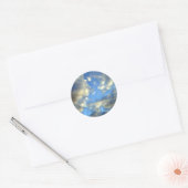 Storm wolken ronde sticker (Envelop)