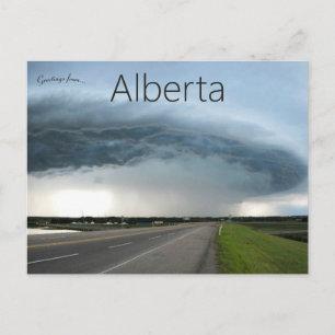 Stormachtig weer in Alberta Canada Briefkaart