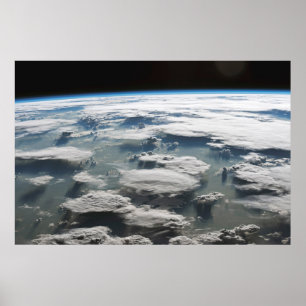 Stormachtige hemel boven de Amazone Poster