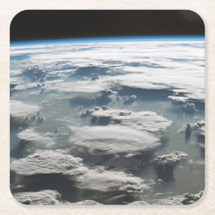 Stormachtige hemel boven de Amazone Vierkante Kartonnen Onderzetter