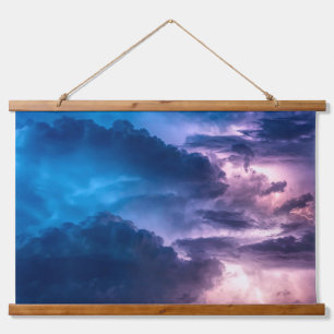 Stormachtige luchten hangend wandkleed