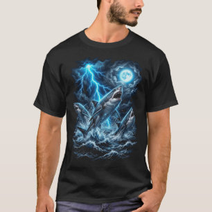 Stormachtige Oceaan Haaien T-shirt
