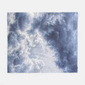 Stormachtige wolken fleece deken (Voorkant (Horizontaal))