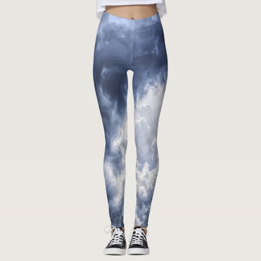 stormachtige wolken leggings (Voorkant)