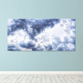 Stormachtige wolken verpakt canvas (Insitu (Houten vloer))