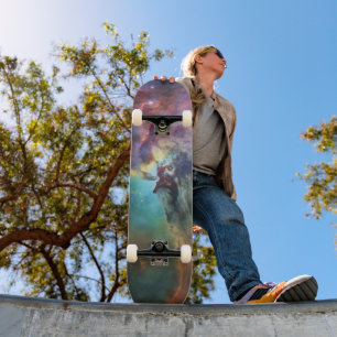 Stormachtige zeeën van de Lagunenevel in Boogschut Skateboard