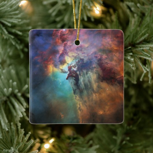Stormachtige Zeeen van Lagune Nebula in Boogschutt Keramisch Ornament (Boom)