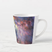 Stormachtige Zeeen van Lagune Nebula in Boogschutt Latte Mok (Rechts)