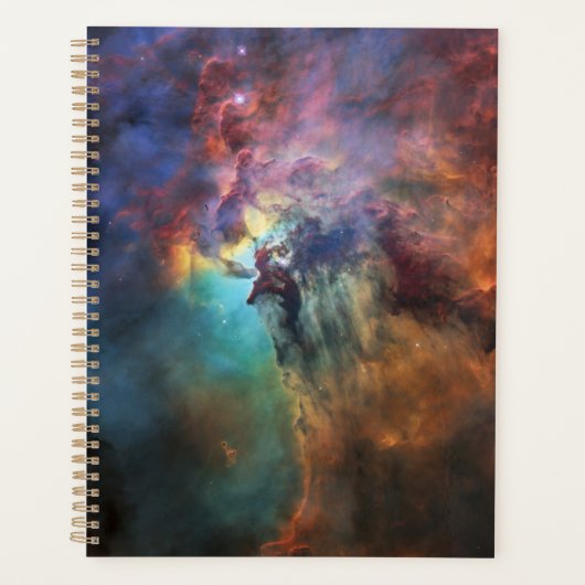 Stormachtige Zeeen van Lagune Nebula in Boogschutt Planner (Voorkant)