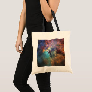 Stormachtige Zeeen van Lagune Nebula in Boogschutt Tote Bag