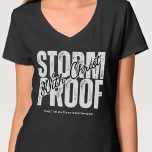 Stormbestendig Met Christus God Spiritueel Christe T-shirt