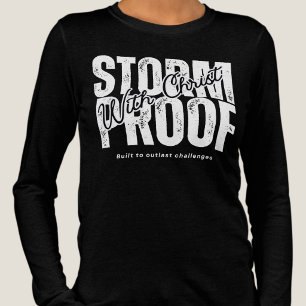 Stormbestendig Met Christus Schrift Heilige Geest Tri-Blend Shirt