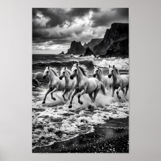 Stormbound Lipizzaner Droomlandschap Poster