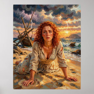 Stormgeboren Weerbaarheid aan de Kust Poster