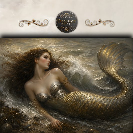 Stormwave Siren Decoupage Tissuepapier