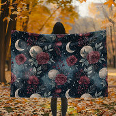 Stormy Bourgondië Herfst Roos Dreamscape Fleece Deken