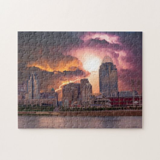 Stormy Cincinnati Great American Ball Park Legpuzzel (Horizontaal)