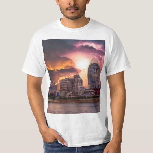 Stormy Cincinnati Great American Ball Park T-Shirt (Devant)