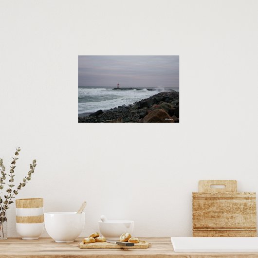 Stormy Coast Poster (Keuken)