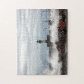 Stormy Day, Lighthouse Duluth Minnesota Jigzaag Pu Legpuzzel (Verticaal)