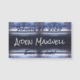 Stormy Day Save the Date Magnet