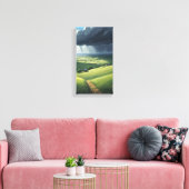 Stormy Europe Canvas Muurkunst (Insitu (Woonkamer))